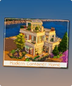 Sims 4 House CC: Modern Container Home By Simmer Adelaina