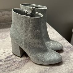 Brand New Madden Girl Glittery Heeled Boots. Size 7.5. Madden Girl Boots, Madden Girl Heels, Gingham Jacket, Lug Sole Boots, Black Platform Heels, Red Handbag, Madden Girl Shoes, Slip On Boots, Denim Maxi Skirt