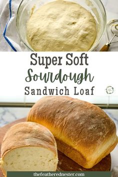 Sourdough Sandwich Loaf Recipe, Sandwich Loaf Recipe, Sourdough Sandwich Loaf, Soft Sourdough Bread, Sourdough Sandwich Bread Recipe, Homemade Sourdough Bread Recipes, Loaf Bread Recipe, Sourdough Sandwich Bread, Easy Sourdough Bread Recipe