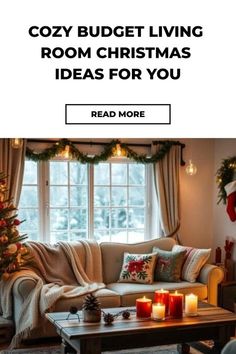 cozy budget living room christmas ideas for you