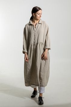 Linen dress. Summer linen dress.Linen clothing for women. Lagenlook Long Sleeve Linen Dress, Spring Bohemian A-line Linen Dress, Relaxed Fit A-line Linen Dress, Oversized Linen V-neck Dress, Relaxed Fit V-neck Linen Dress, Linen Dress Summer, Dress Long Sleeves, Long Linen Dress, Linen Clothing