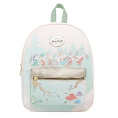 Snow White And The Seven Dwarfs Working Dwarfs Mini Backpack Whistle On Your Way To Work With The Perfect Mini Backpack To Carry Your Essentials! This Backpack From Snow White And The Seven Dwarfs Features Pastel Artwork Of The Seven Dwarfs On Their Way To The Mines, With Forest Details On The Front Zipper Pocket. Comes With Adjustable Straps, The Movie Title Embossed Up Top And Gold-Tone Hardware. 9" X 4" X 11 1/4" Polyurethane Front Zipper Pocket Adjustable Straps Imported Pastel Artwork, Snow White And The Seven Dwarfs, The Seven Dwarfs, Tall Hoodies, Disney Bag, Seven Dwarfs, Mini Wallet, Guitar Strap, The Seven