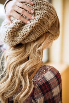 Knit Hat. November Fashion, Fall Winter Trends, Beanie Style, Fun Hair, Looks Street Style, Looks Chic, Urban Chic, Mode Inspiration