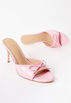 Material: Faux Leather Heel Height: 3.25" Closure: Slip On Imported. Cute Small High Heels, Slip On Heels Sandals, Pink Heels Aesthetic, Heels Aesthetic, Warm Taupe, Shoes Heels Classy, Summer Heels, Stunning Shoes, Faux Leather Heels