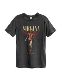 Nirvana Live In New York Charcoal Easy 30 day return policy Nirvana In Utero, Camisa Rock, Nirvana Tshirt, Nirvana Shirt, In Utero, Living In New York, Band Shirts, New Classic, Charcoal Color