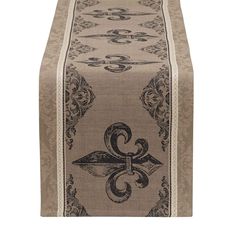 a table runner with an ornate design on it