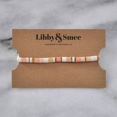 Like little works of art you can wear, these stretch tile bracelets — all in exclusive Libby & Smee patterns — are perfect on their own or in one of our curated sets. Stacking is strongly encouraged. style: BLUSH MIX glass and gold-plated tile beads stretch cords finished with gold-plated crimp covers lead-free and nickel-free comes in one 7" size to fit most wrists packaged in a clear resealing bag for storage and gift giving SAVE $15 when you buy a curated set or pick any three here: Libby Trendy Rectangular Beaded Bracelets As Gift, Trendy Rectangular Beaded Bracelets For Gifts, Tile Bracelet, Pick 3, Pattern Names, 3 Things, Works Of Art, Gift Giving, Cotton Candy