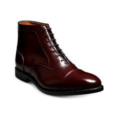 Allen Edmonds Park Avenue Cap-Toe Oxford Dress Men's Boot Get A Debonair Look At Your Next Business Event By Pairing Your Attire With The Allen Edmonds Park Boots. Designed With A Sleek And Polished Leather Upper Coupled With A Leather Lining And Insole, These Lace-Up Boots Are Prized For Their Durable Construction And Versatile Profile. They Display A Lace-Up Closure That Offers A Snug Fit And Are Finished With A Classic Cap Toe And A Contemporary Stacked Heel. Leather And Rubber Outsole. Measu Elegant Formal Winter Dress Shoes, Formal Leather Dress Shoes For Winter, Elegant Leather Dress Shoes For Winter, Elegant Snip Toe Formal Boots, Elegant Formal Snip Toe Boots, Elegant Fitted Boots For Semi-formal Occasions, Fitted Elegant Semi-formal Boots, Elegant Fitted Semi-formal Boots, Classic Snip Toe Formal Boots