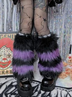 This price is for a pair of leg warmers only, others are not included. Socks Details:Striped Pattern Skeleton Teddy Bear, Teddy Bear Backpack, Lace Leg Warmers, Bear Backpack, Leg Garters, Alt Clothes, Scene Outfits, Zombie Girl, Lace Trim Shorts