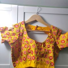 Readymade Blouse For Saree. Yellow Colour With Multi Thread Embroidery On It. Size -36 ,Can Be Extended Upto 42 Bundle Up For More Discounts Don't Forget To Check My Other Closet Items . Happy Shopping Yellow Resham Embroidery Top For Spring, Spring Yellow Tops With Resham Embroidery, Yellow Cotton Tops With Resham Embroidery, Summer Blouse Piece In Yellow With Pallu Detail, Fitted Multicolor Tops With Dori Work, Yellow Long Sleeve Blouse With Resham Embroidery, Spring Bollywood Blouse Piece With Floral Print, Summer Yellow Blouse Piece With Pallu, Traditional Yellow Blouse For Spring