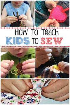 kids are making crafts with scissors and fabric