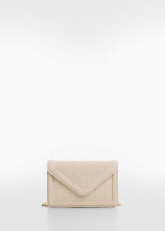 Textured bag with flap - Women | Mango USA Mango Outlet, Textured Design, Texture Design, Chain Strap, Mango, Texture, Chain, Design