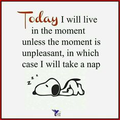 a quote that says today i will live in the moment unless the moment is unpleasant