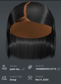 an image of a woman's head with long black hair and orange hues