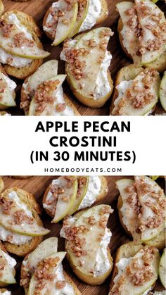 apple pecan crostini in 30 minutes is an easy appetizer that's ready to be eaten