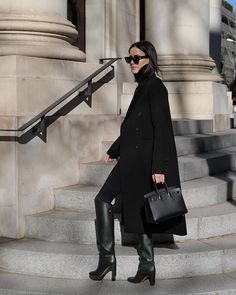 Hermes Boots, Total Black, Instagram Outfits, Casual Chic Style