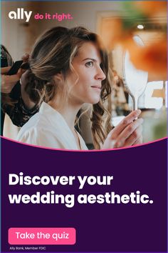 Your wedding should reflect your style without blowing your budget. Take our quiz to find out what type of wedding can strike the balance. Nail Bride, Wedding Quiz, Hairstyles Brides, Hairstyle Bride, Guest Hairstyles, Hairstyles Bride, Updo Bridal, Gorgeous Wedding Makeup, Makeup Bridesmaid