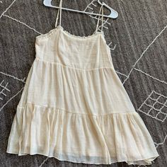 Cream Cotton Mini Dress Future Clothing, Cotton Mini Dress, Sun Dresses, Future Clothes, Clothing Inspiration, Sundress, Dream Closet, Colorful Dresses, Mini Dress