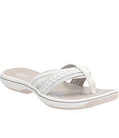 Clarks Brinkley Nora Flip Flops Elegant Beach Sandals With Adjustable Straps, Clarks Brinkley, Dillard's, Women's Sandals, Women's Shoes Sandals, Womens Sandals, Flip Flops, Slides, Shoes Sandals