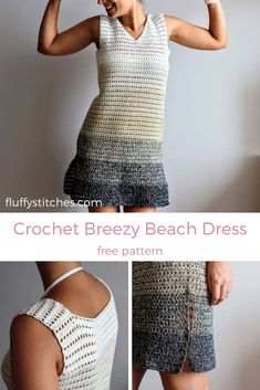 crochet breezy beach dress free pattern