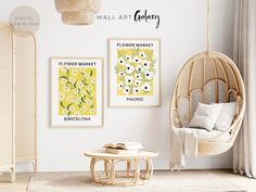 Flower Market Print with Flower Market Poster Barcelona and Madrid, Aesthetic Flower Market Poster Spain, Poster Bundle, Trendy Wall Art, Wall Prints Trendy for Apartment Decor, Colorful Print for Travelers Gift Galaxy Flowers, Nature Canvas Art, Bed Wall Decor, House Decor Modern