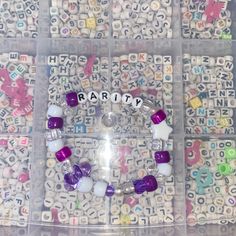 Handmade White And Purple Rarity Themed My Little Pony Kandi Bracelet Kandi Bracelets, Diy For Girls, Womens Jewelry Bracelets, My Little Pony, Handcrafted Jewelry, Jewelry Crafts, Women Jewelry, Disney Princess, Purple