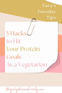 Hacks to Hit Your Protein Goals As a Vegetarian | Tara's Tuesday Tips | My Vegetarian Family #protienhacks #vegetarianprotein Protein Goals, Edamame Hummus, Mushroom Quinoa, Egg Hacks, Vegan Lentil Soup, Protein Shake Smoothie