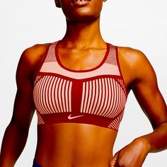 The Nike Fe/Nom Flyknit Sports Bra Provides Stretch And Support In All The Right Places For A Compressive, Secure Feel And Minimal Bounce While You Move. Molded Cups And A Nearly Seamless Design Make It All About Support And Comfort To Empower Your Performance. Compression Seamless Activewear For Sports, Seamless Athleisure Tops For Sports Events, Red Sports Bra With Seamless Construction For Workout, Red Seamless Sports Bra For Workout, Sweat Resistant Activewear For Sports Events, Nike Breathable Sports Bra For Yoga, Sporty Seamless Supportive Top, Medium Support Seamless Activewear For Sports, Seamless Medium Support Activewear For Sports