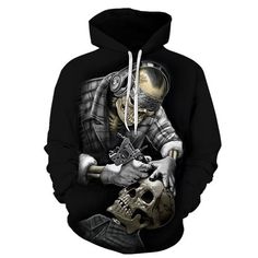 Skull Tattoo Hoodies Skull Clothes, Funny Skull, Skull Sweatshirt, Style Sportif, Skull Hoodie, Women Sweatshirts, 3d Shirt, Hoodie Pullover, Personalized Hoodies