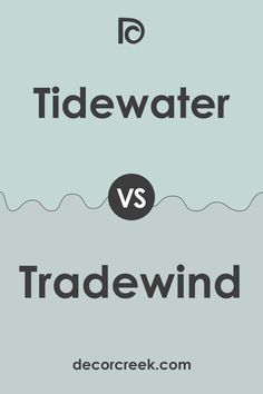 the words tidewater and tradewind are shown