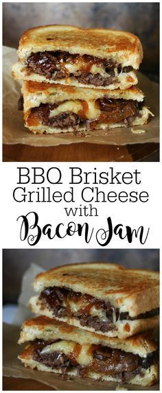 grilled cheese sandwich with bacon and jam