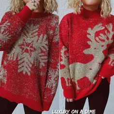 Fashion Sweaters, Winter Sweater, Round Neck Sweaters, Christmas Fashion, Christmas Winter, Winter Sweaters, Winter Casual, Holiday Christmas, Sweater Fashion