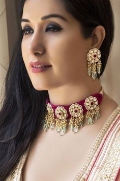 Rajputi Jewellery, Kundan Jewellery Bridal, Kundan Jewelry, Diy Collier, Indian Jewellery Design Earrings