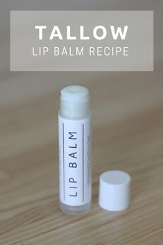 Infused Tallow Balm, Diy Tallow Chapstick, Best Homemade Lip Balm, Natural Chapstick Recipe, Winter Lip Balm Recipe, Tallow Lip Balm Diy, Tallow Honey Lip Balm Recipe, Diy Tallow Lip Balm