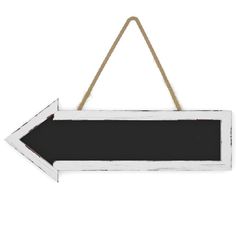 PRICES MAY VARY. Chalkboard arrow sign - Turn your notes and messages into a work of art with this decorative chalkboard arrow sign. Perfect for a wedding reception party and so many more occasions. Rustic vintage style - Accented with a white washed wooden frame that will add a rustic charm to your decor. The perfect blend of function and design. Magnetic surface - The magnetic surface provides a smooth writing surface for use with both liquid and normal chalk. Wipes clean in seconds with a dam Farmhouse Kitchen Utensil Holder, Chalkboard Arrow, Board For Office, Hanging Chalkboard Sign, Wooden Arrow, Hanging Chalkboard, Wedding Reception Party, Chalkboard Decor, Ceramic Soap Dispenser