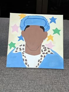 #tylerthecreatorart #cmfygl Kanye West Painting Easy, Tyler The Creator Drawing Easy, Igor Painting, Kanye West Painting, Tyler The Creator Art, Wolf Tyler, Paint Inspo