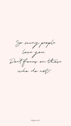 a handwritten quote on white paper with the words so many people love you better than one