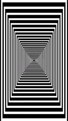 an abstract black and white photo with a tunnel in the center that looks like it is going