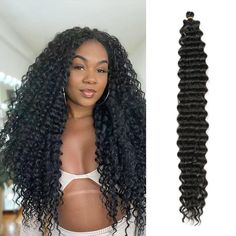 PRICES MAY VARY. Material:Ocean Wave Crochet Hair is high quality Mixed Fiber,easy to install. Specification:28 inch,115±3g/pack,3 pack/lot,3 packs=345g/lot.Usually 3-5 packs make a full head. Advantages:Ocean Wave Crochet Hair is no smell,nature texture,easy to install,easy to shape and easy to wash and care,it is light and comfortable. Tips:It may get tangled after a while, but applying mousse does help. Easy Peasy Look:Soft and realistic crochet hair,easy to install,more coast efficient than Realistic Crochet, Ocean Wave Crochet Hair, Synthetic Braids, Nature Texture, Wave Crochet, Crochet Wig, Sew In Hairstyles, Twist Braid, Sew Ins