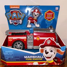 paw patrol marshall fire engine playset