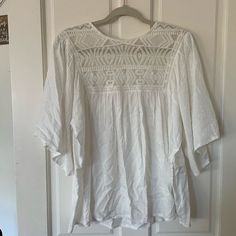 Nwt Bohemian Blouse Luna Moon Lace Shirt Size Women’s M Never Been Worn! The Perfect Flowy Boho Shirt For Summer Vacations Other Listings: Free People, Levi’s, Vans, Tommy Hilfiger, Women’s Blouses And Shirts, Vintage Jeans, Shorts, Manna Kadar, Makeup, Dresses, Boho Style, Summer Dresses, Bathing Suit Tops, Furla Handbag, Work Attire, Casual Style, Urban Outfitters, And More! Summer Bohemian Tunic Shirt, White Bohemian Summer Shirt, White Flowy Cotton Blouse, Flowy White Beach Blouse, White Flowy Blouse For Beach, Flowy White Cotton Blouse, Flowy White Blouse For Beach, Flowy White Blouse For The Beach, White Bohemian Top For Vacation