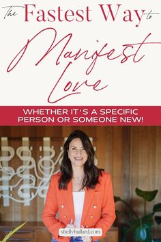 The Fastest Way to Manifest Love – Whether It’s a Specific Person or Someone New!	The Fastest Way to Manifest Love – Whether It’s a Specific Person or Someone New! Love In Life, New Partner, Stop Wasting Time, Someone New, Manifestation Affirmations