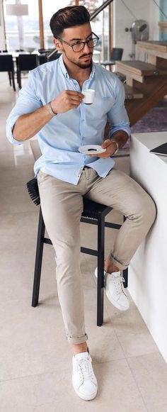 Office Outfit Men, Summer Smart Casual, Summer Business Casual Outfits, Mens Work Outfits, Summer Office Outfits, Outfit Hombre