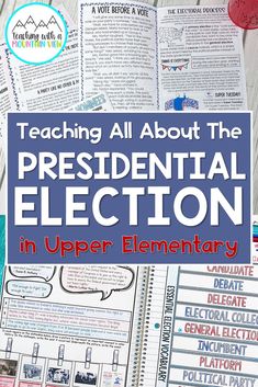 Are you teaching your students in 4th and 5th grade about the presidential election? These election unit lesson plans are perfect for third, fourth and fifth grades and include activities, detailed lesson plans, and are FUN and engaging for kids! This non-biased unit study teaches the entire election process including a history of voting, all political parties, candidates, electoral process, campaigning, election day, and more! Fourth Grade Social Studies, History Lesson Plans, Middle School Activities, Social Studies Unit, 5th Grade Social Studies, Homeschool Lesson, Middle School Classroom