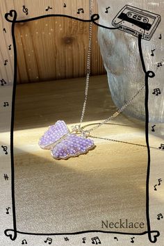 Hear the gentle whisper of spring with our Whisper of Spring Necklace. Handcrafted with love, this necklace features a delicate butterfly pendant on a stainless steel chain, adorned with sparkling crystal beads. Perfect for those who cherish the beauty of nature and the joy of new beginnings. #bohonecklace#beachjewelry#wirejewelry#crystalbeads#necklace#handemadejewelry#Diy#diygift#bohostyle#handmade#jewelry#wirework Crystal Butterfly Charm Necklace, Beaded Butterfly-shaped Jewelry Gift, Adjustable Beaded Butterfly Necklace, Silver Beaded Butterfly Necklace For Gift, Silver Beaded Butterfly Necklace, Butterfly Shaped Beaded Necklace For Gifts, Butterfly Shaped Beaded Chain Jewelry For Gifts, Butterfly Shaped Beaded Chain Jewelry Gift, Butterfly Shaped Beaded Necklace For Gift