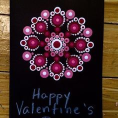 a valentine's card with an image of a flower