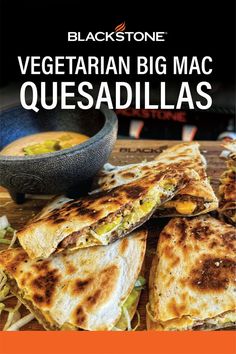 black stone vegetarian big mac quesadillas cookbook with instructions for making them