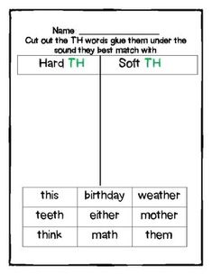 the worksheet for teaching children to read their words