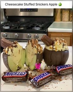 some kind of dessert sitting on top of a counter