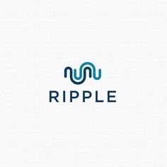 the ripple logo is shown in blue and white, with an abstract design on it